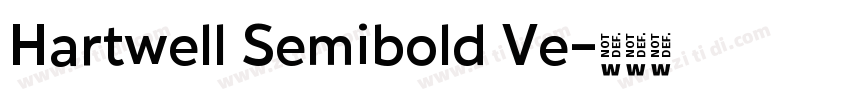 Hartwell Semibold Ve字体转换